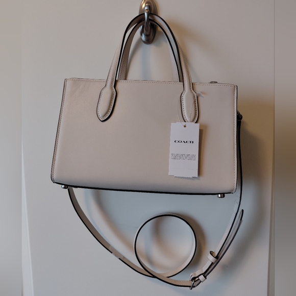 NWT Coach Cream Leather Handbag - Picture 2 of 8